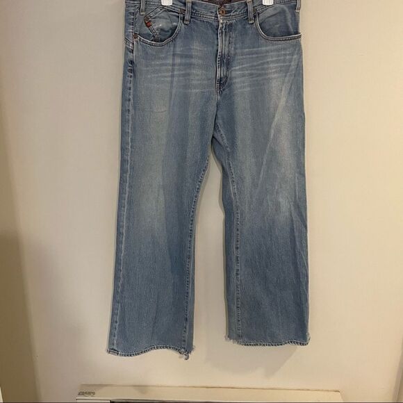 AG Adriano Goldschmied The Trip distressed destroyed jeans size 32 - Picture 4 of 13